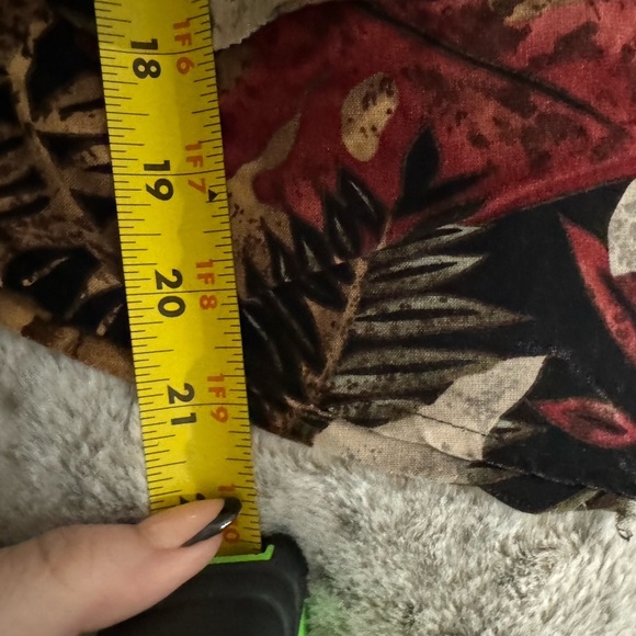 90’s Floral Fall Leaves Button Up Vest Grannycore Teachercore Preppy VTG Friends - Picture 10 of 11